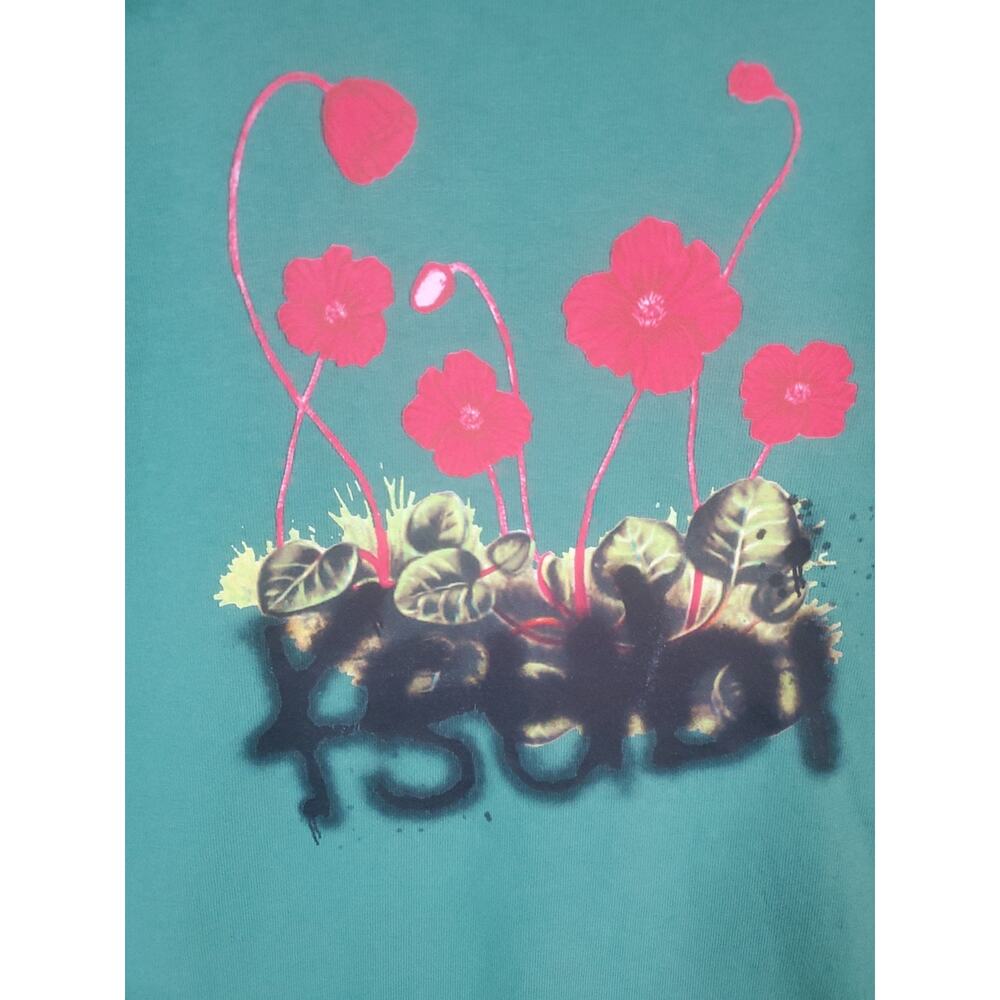Ksubi Mens Graphic T-Shirt Mens Size Medium Teal Green Streetwear - Picture 4 of 16